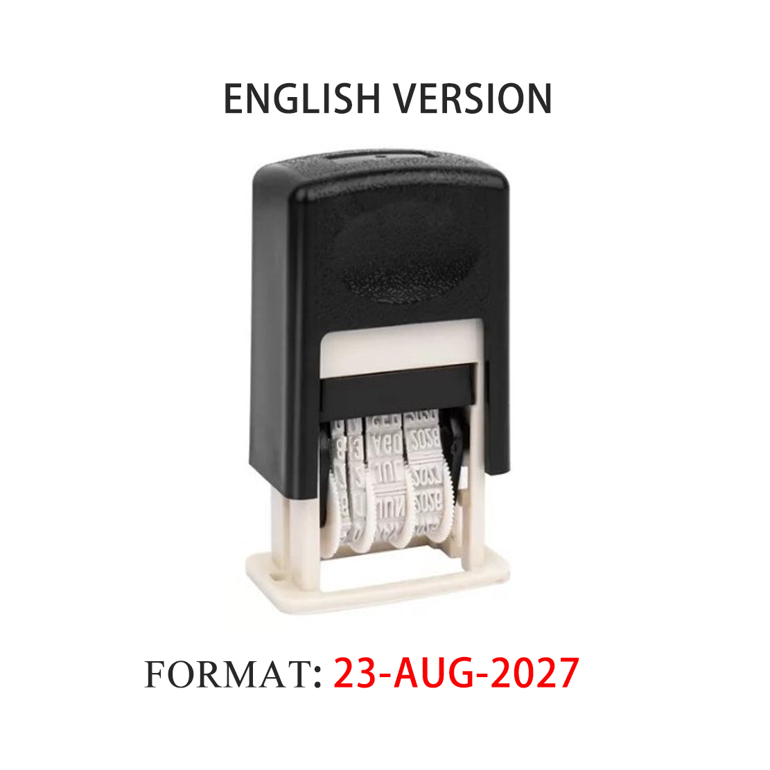 Self Inking Stamp - Tampon de date auto-encreur pour papier,