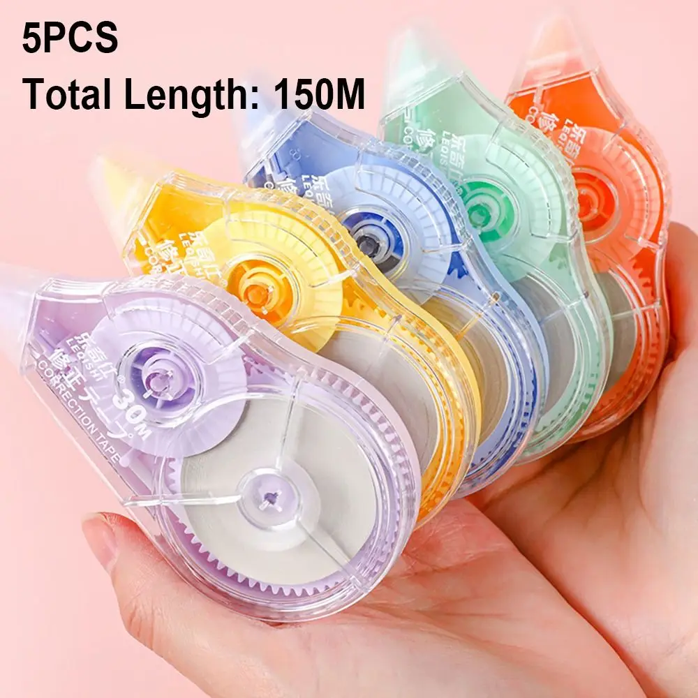 Correction Tape Roller - 5 pièces/ensemble fournitures de bureau ruban