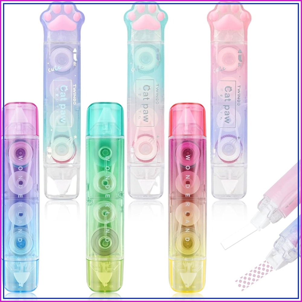 Correction Tape Roller - 6 rubans correcteurs, rouleau adhésif 2