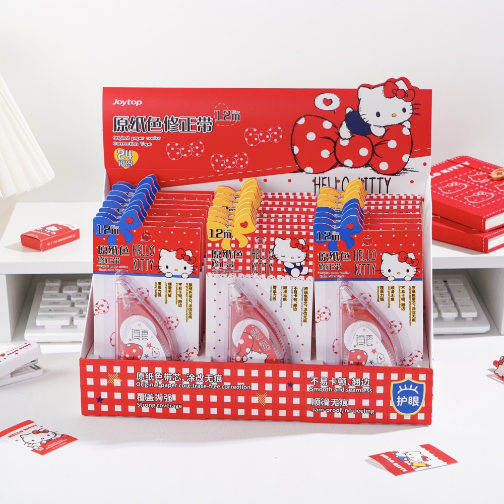 Correction Tape Roller - Ruban correcteur authentique Hello Kitty, Sanrio,