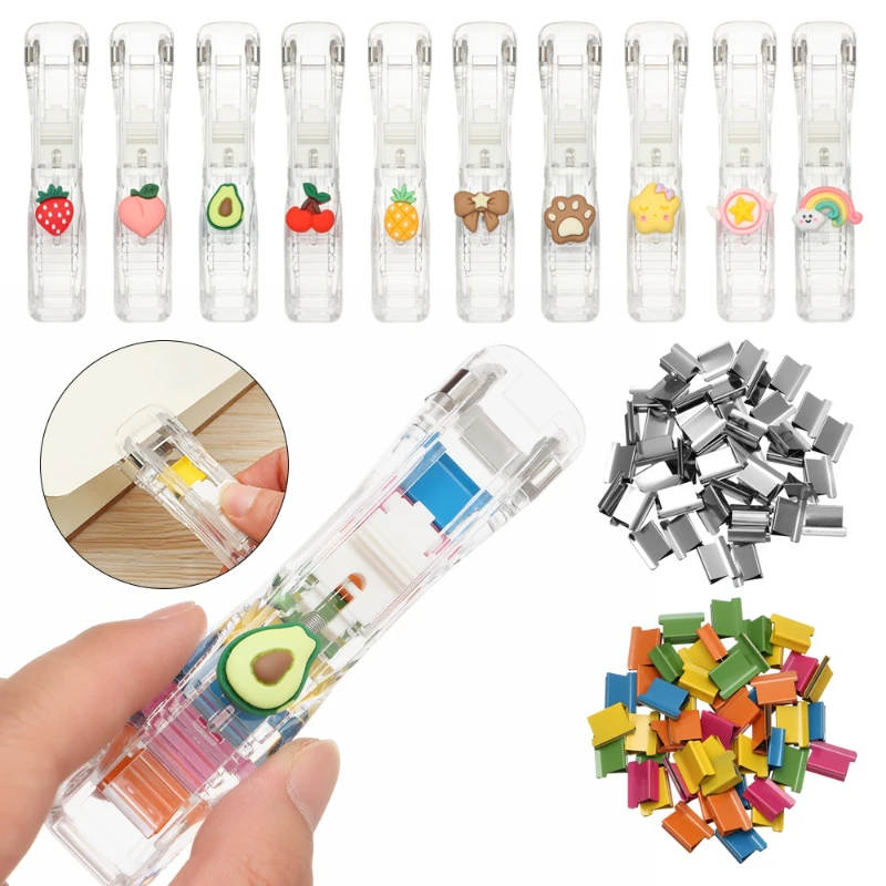 Binder Clip Assorted - Agrafeuse à Clip poussoir, dissolvant d'agrafes,
