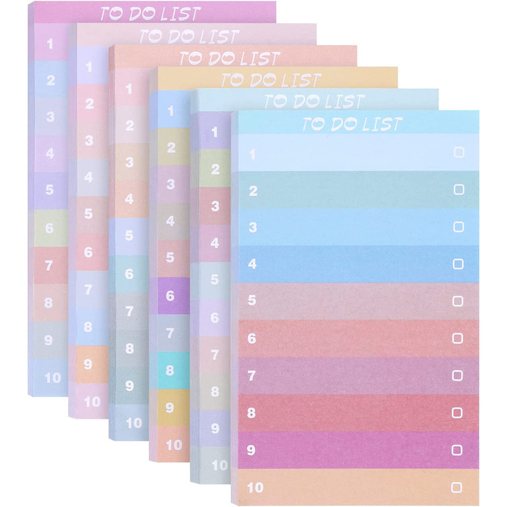 Office Stationery Supply List - Note autocollante dégradée colorée de 50