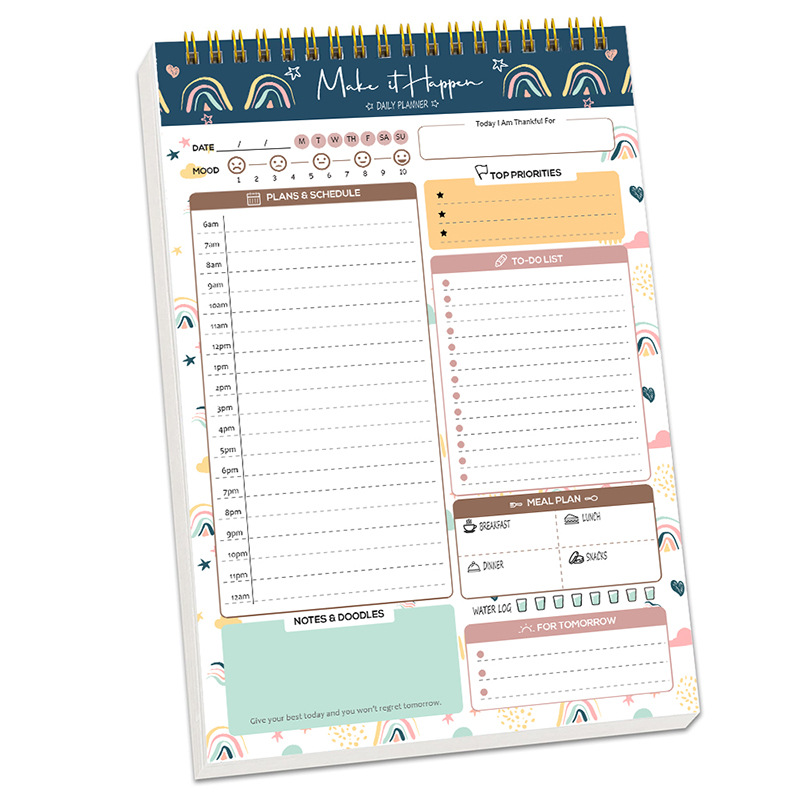 Office Stationery Supply List - Agenda spirale A5, carnet de notes,
