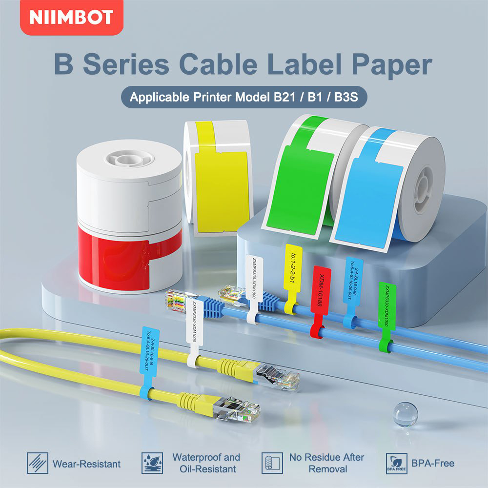 Label Printer Tape - Niimbot câble étiquette imprimante Portable thermique