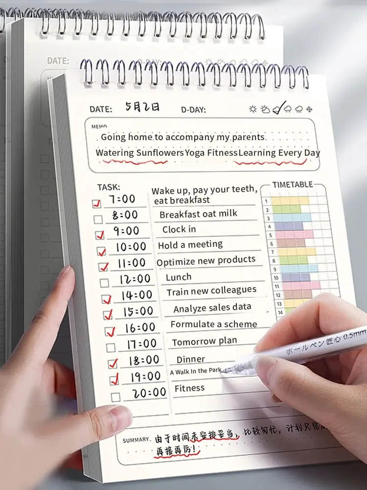 Office Stationery Supply List - Agenda spirale A5, carnet de notes,