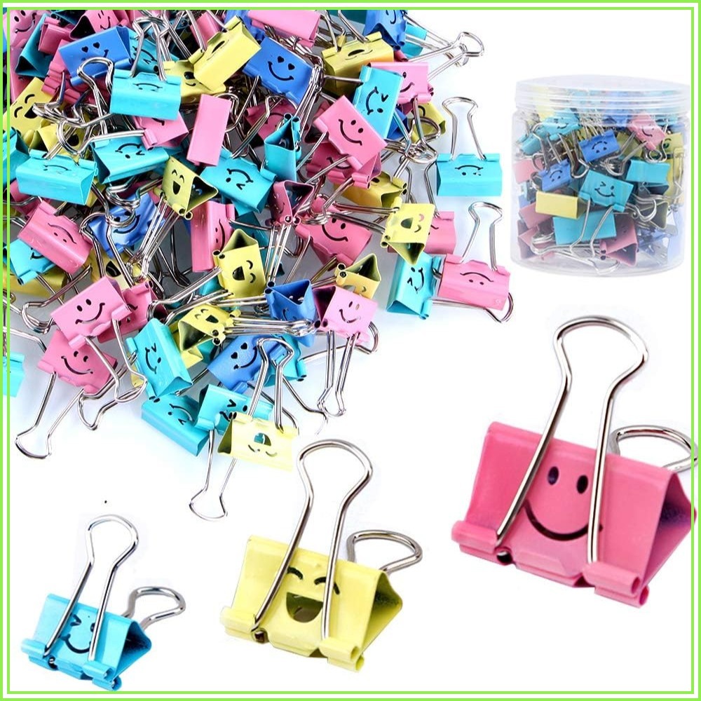 Binder Clip Assorted - 80 pinces à papier assorties, pinces