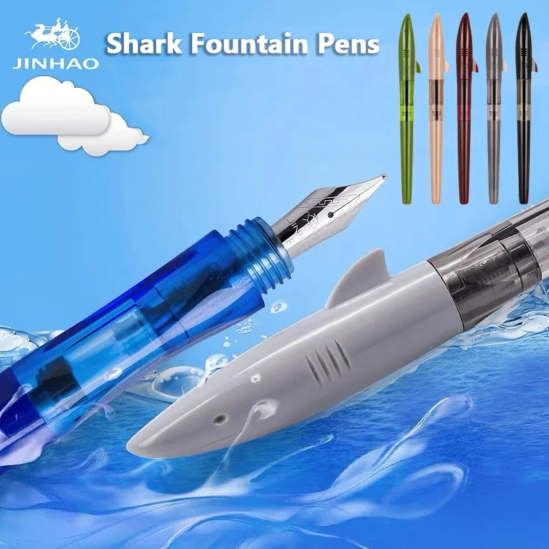 Office Stationery Supply Business - Jinhao-Stylos à plume requin mignon, plume