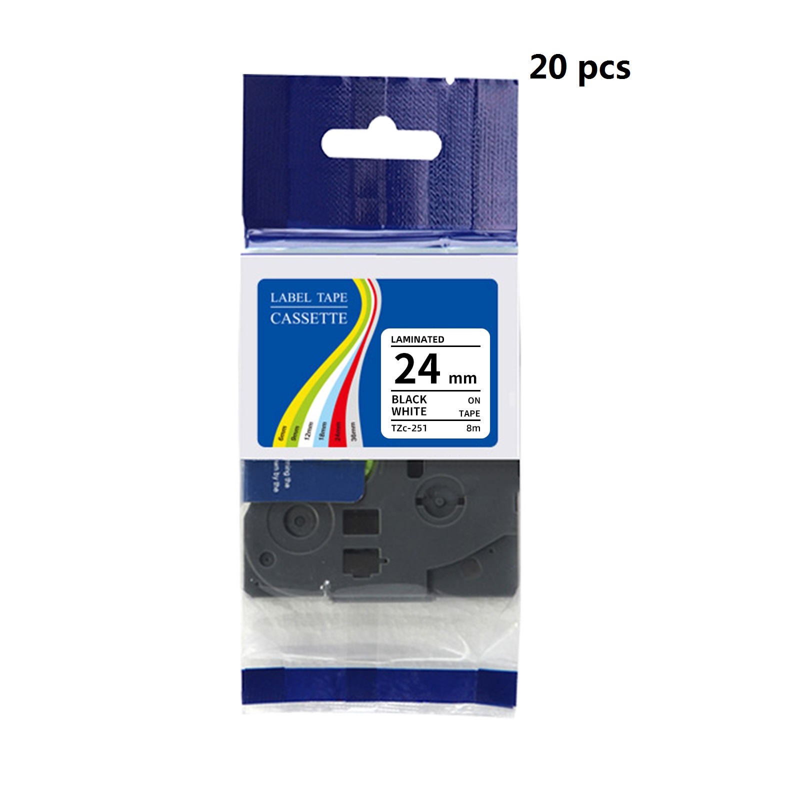 Lot de 20 rubans d'étiquettes  - Label Printer Tape avis et prix
