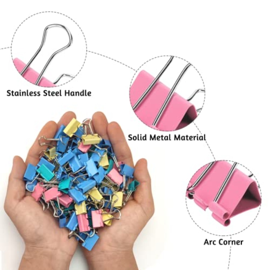 Lot de 120 pinces à papier de  - Binder Clip Assorted avis et prix