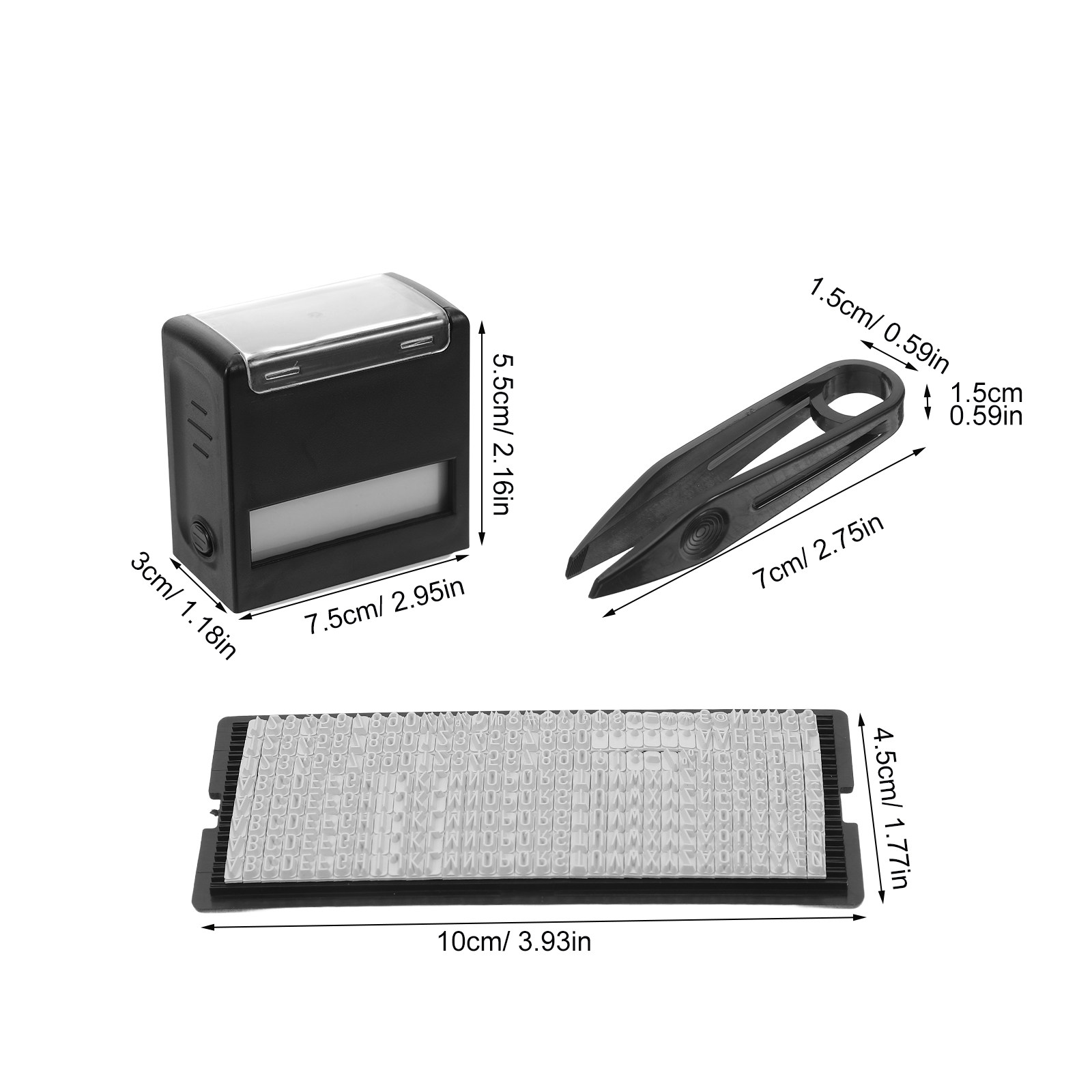 1 kit de tampons auto-encreurs - Self Inking Stamp avis et prix