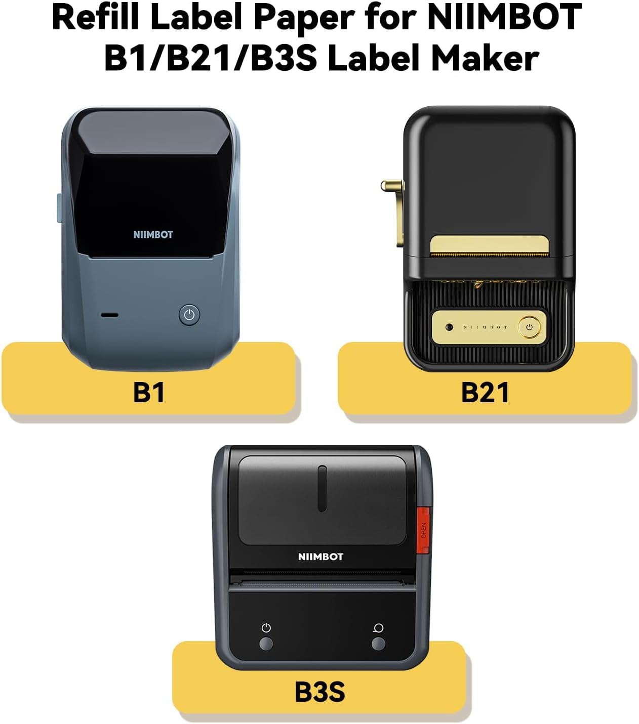 NiiMBOT B21 B1 B3S étiquette r - Label Printer Tape avis et prix