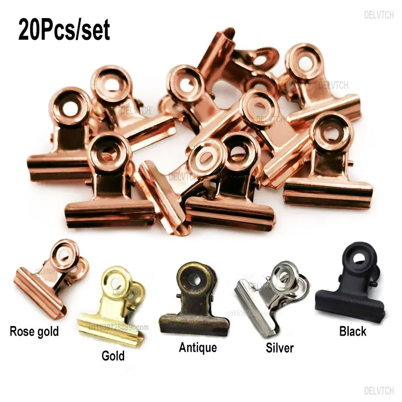 Clips de poignée ronds en méta - Binder Clip Assorted avis et prix