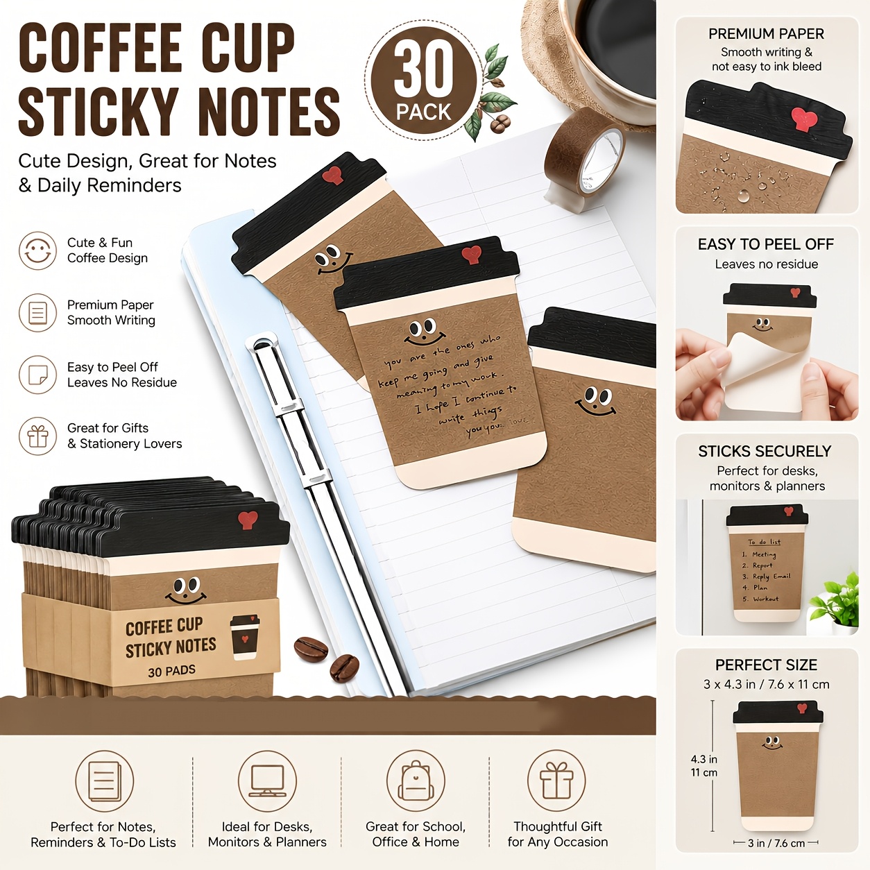 Bloc-notes autocollant à motif - Graph Paper Pad avis et prix