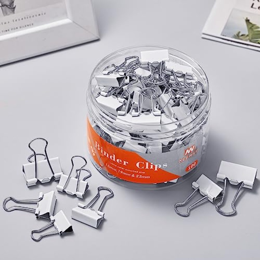 Clips de reliure de tailles va - Binder Clip Assorted avis et prix