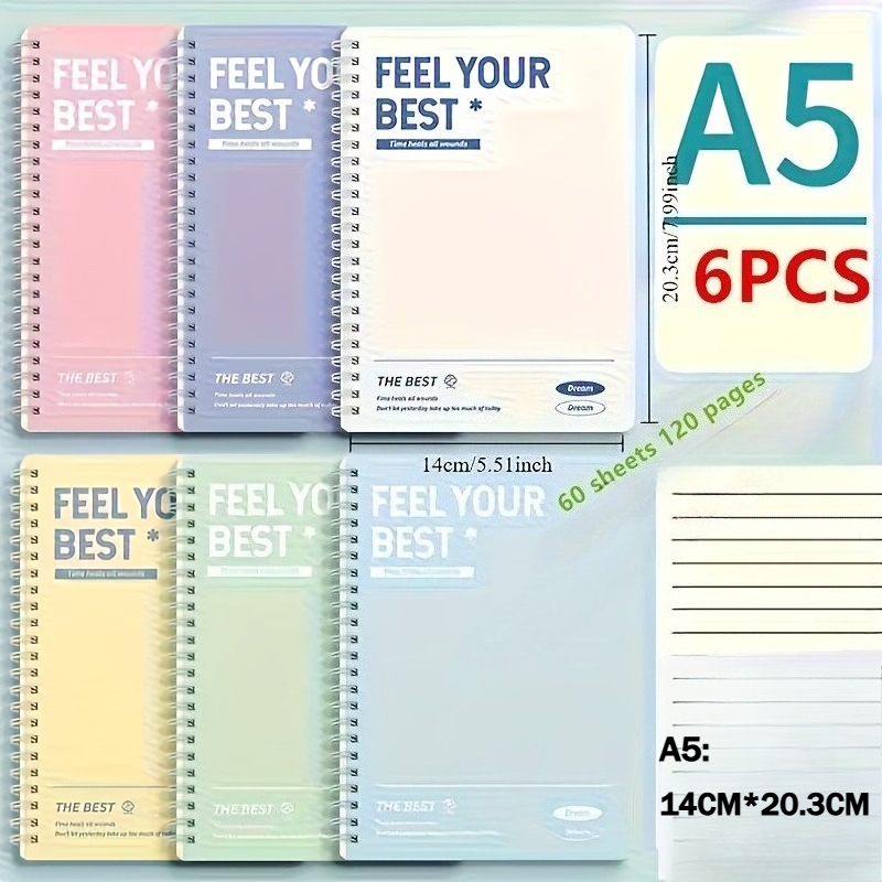 Lot de 6 carnets spirales, car - Graph Paper Pad avis et prix