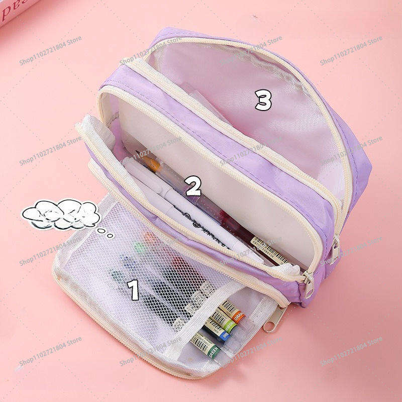 Trousse à crayons en toile gra - Stationery Supplier avis et prix