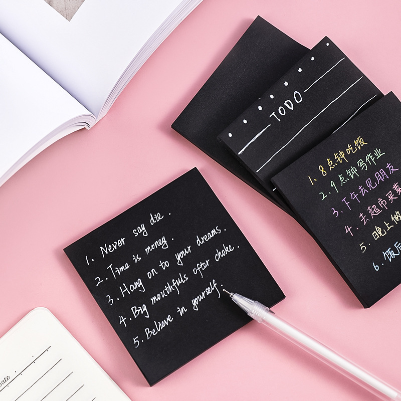 Bloc-Notes noir N Times, bloc- - Office Stationery Supply List avis et prix