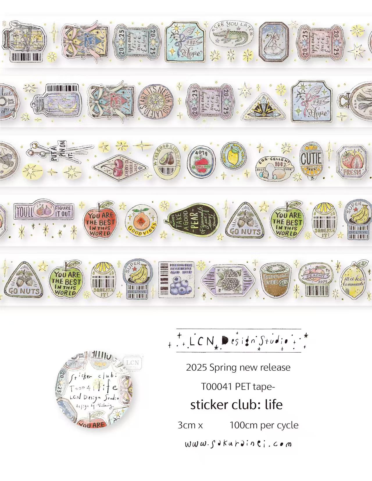 Autocollant Vintage LCN, 1 bou - Washi Tape Set avis et prix