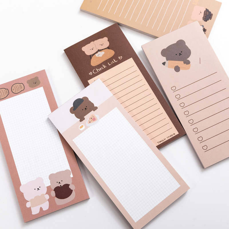 Bloc-notes décoratif ours bisc - Office Stationery Supply List avis et prix