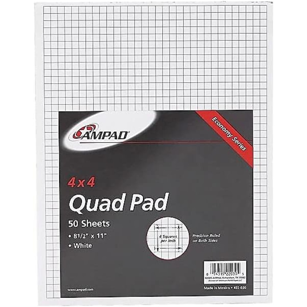 Bloc de papier graphique quadr - Graph Paper Pad avis et prix