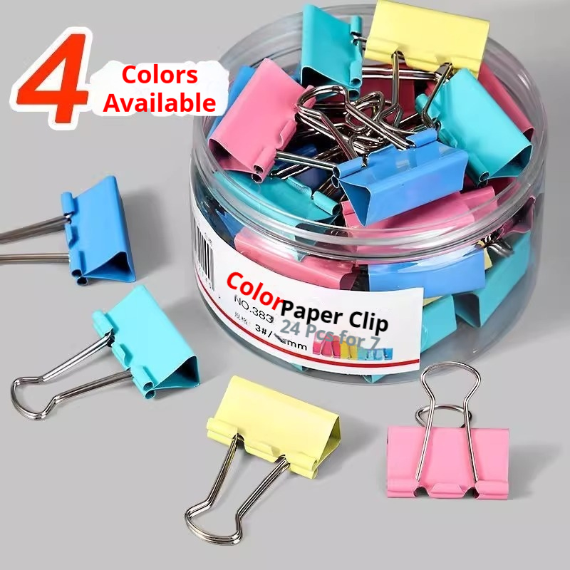 Clips de reliure colorés, coul - Binder Clip Assorted avis et prix