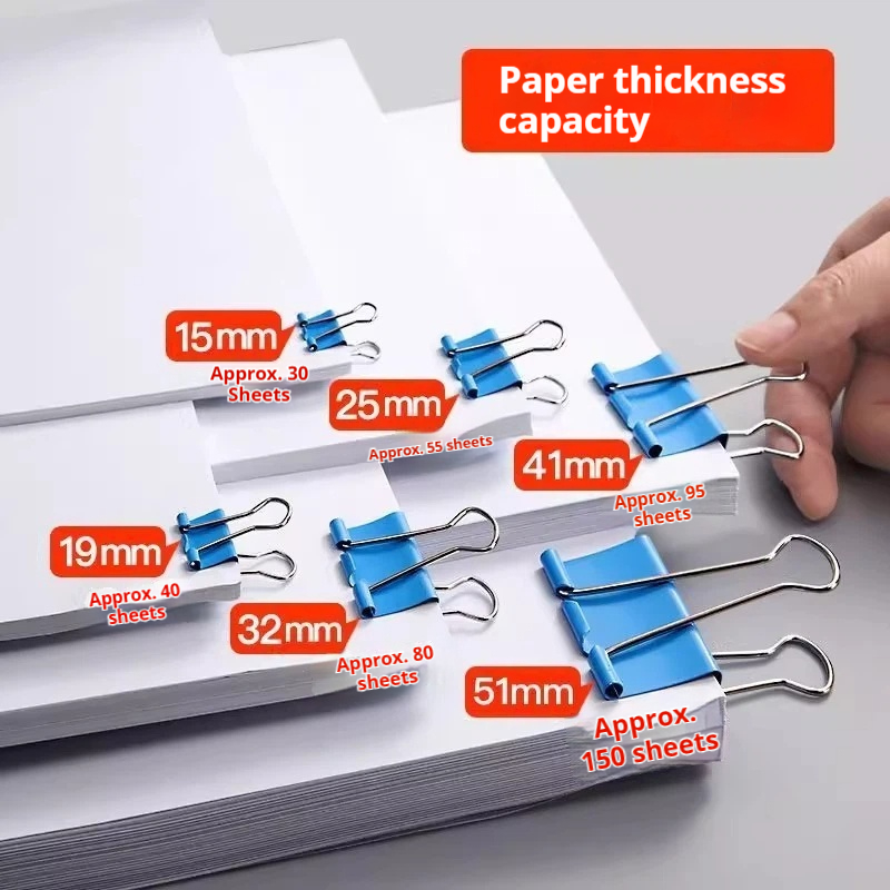 Clips de reliure colorés, coul - Binder Clip Assorted avis et prix